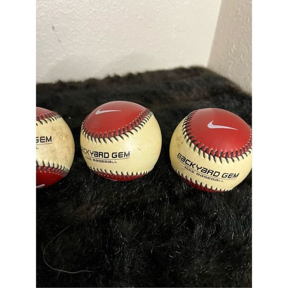 NIKE Backyard Gem Baseball Maroon NBG 9IN. 5OZ. Base Ball Toy Collectable - Picture 8 of 10